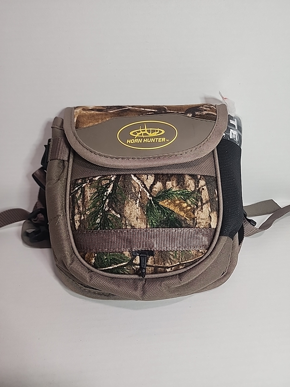 Hunter Camo Messenger Bag in Brown, Green and Black Backpack Binocular Holder